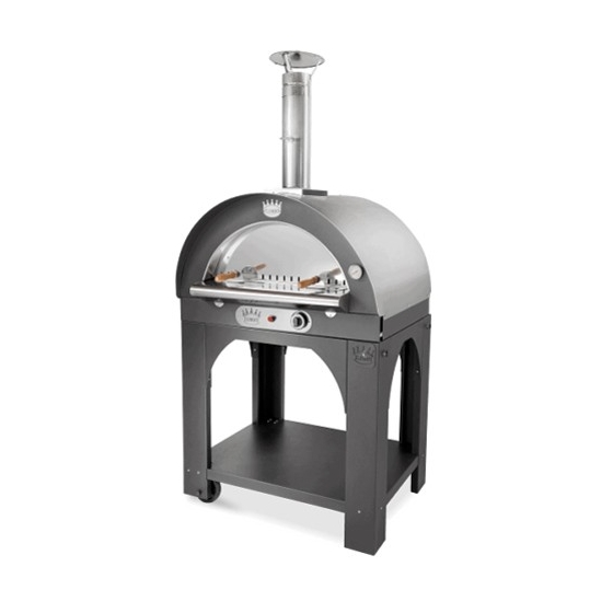 Forno Per Pizza A Gas 80x60 In Acciaio Pulcinella Clementi Con Supporto