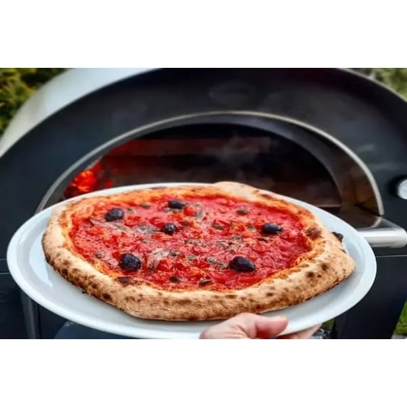 Forno Per Pizza A Legna 80x60 In Acciaio Pulcinella Clementi Con Supporto