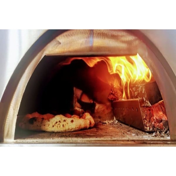 Forno Per Pizze Portatile A Gas E Legna 60x40 Cm Clementino Ibrido Clementi