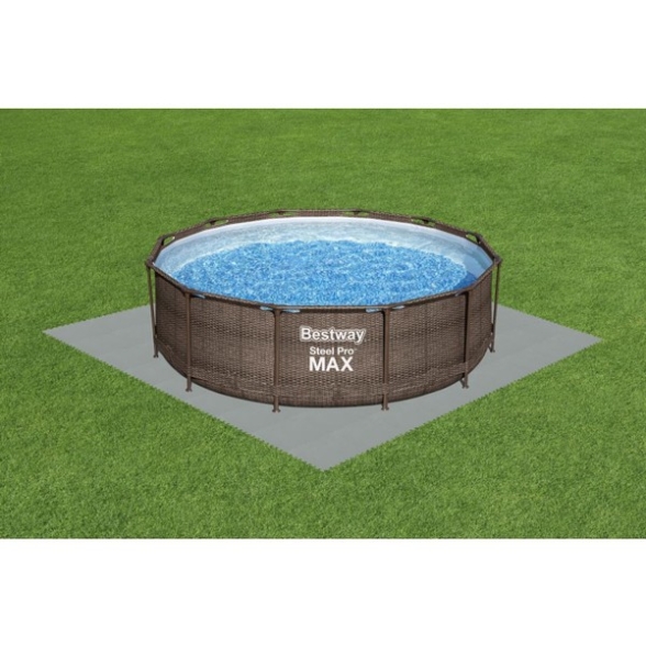Tappeto Piscina Fuori Terra Grigio 50x50 Cm 9 Pezzi - 2,25 mq Bestway