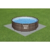 Tappeto Piscina Fuori Terra Grigio 50x50 Cm 9 Pezzi - 2,25 mq Bestway