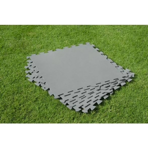 Tappeto Piscina Fuori Terra Grigio 50x50 Cm 9 Pezzi - 2,25 mq Bestway