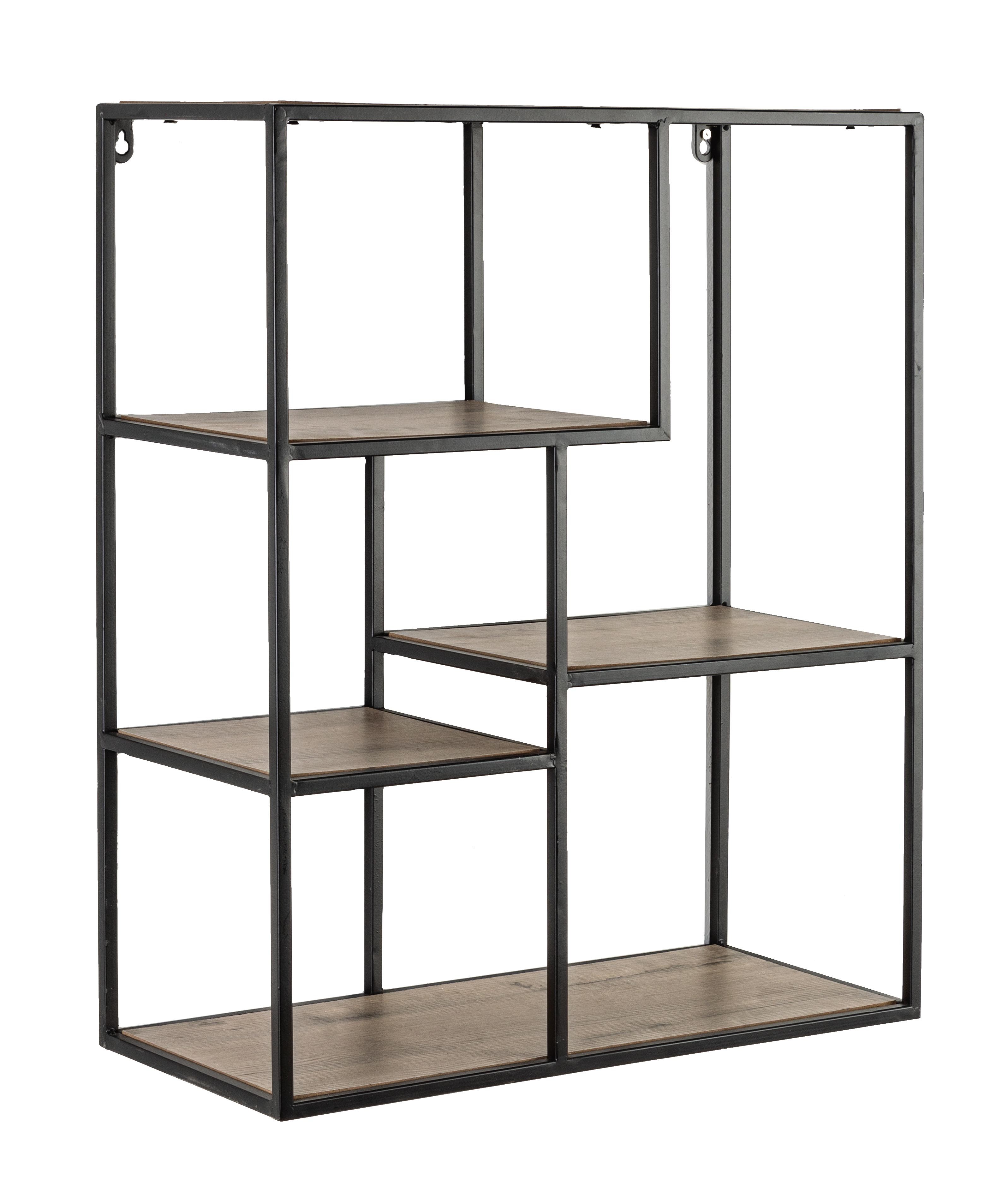 Libreria mensola a muro 5 ripiani stile industrial 5P Shape Bizzotto